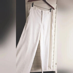 🥝HOST PICK🥝 Club Monaco Off White Wide Leg Trousers Pants Linen Blend Size M